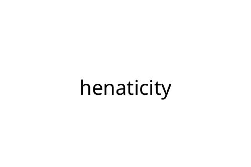 henaticity