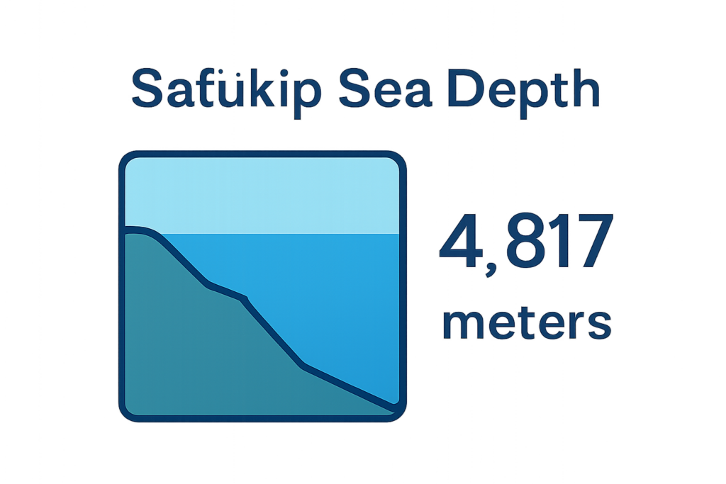 how deep is the safukip sea