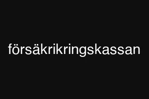 försäkrikringskassan