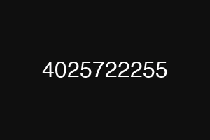 4025722255